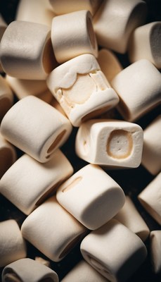 White marshmallows close-up