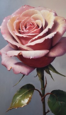 Pink rose painting
