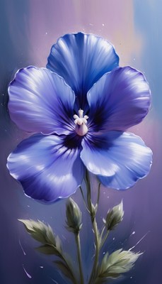 Single blue flower