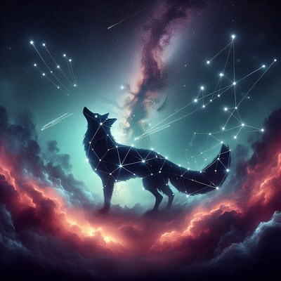 Starry night fox