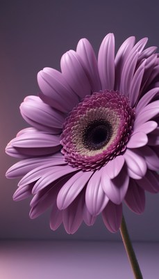 Purple gerbera daisy close-up
