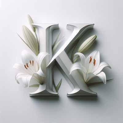 White lily letter k