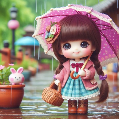 Rainy day doll