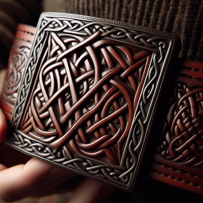 Celtic knot belt buckle