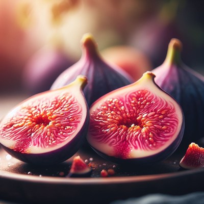 Ripe figs on a plate