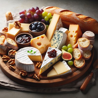 Cheese and fruit platter