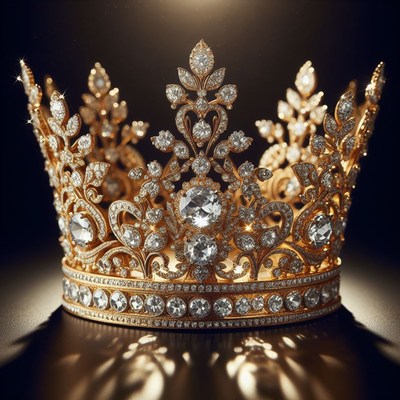 Diamond-encrusted crown