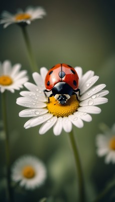 Ladybug on a daisy