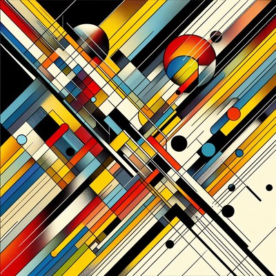 Colorful geometric abstract art