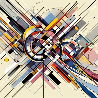 Abstract geometric art design