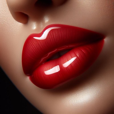 Close-up of red lips