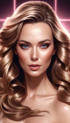 Woman with blonde curly hair