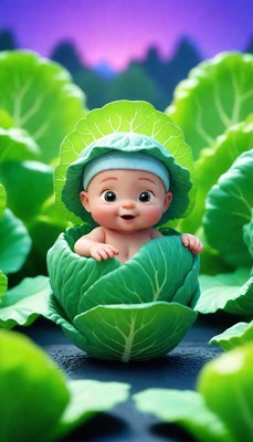 Baby in cabbage patch