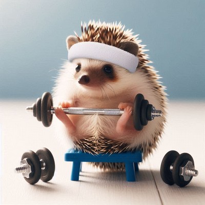 Hedgehog weightlifting workout