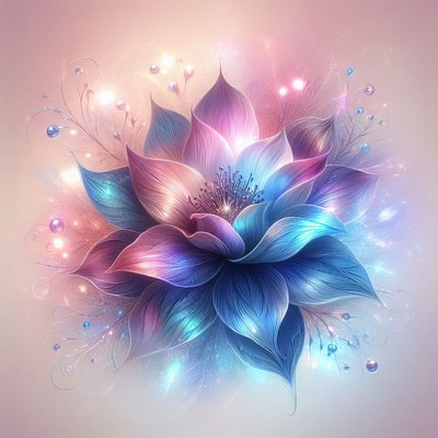 Glowing flower illustration