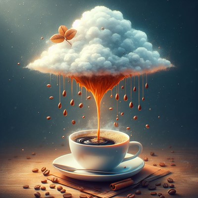 Coffee cloud rain