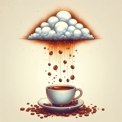 Coffee cloud rain