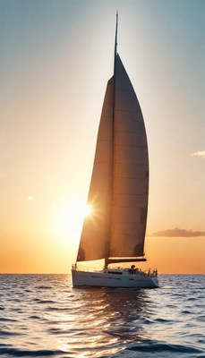 Sailboat at sunset