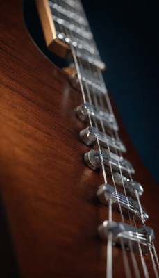 Guitar bridge and strings