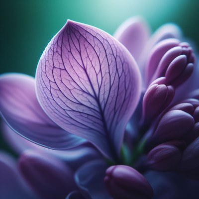 Purple flower petal close-up