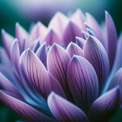Purple flower petals close-up