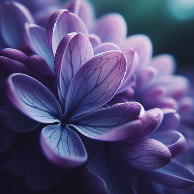 Purple flower close-up