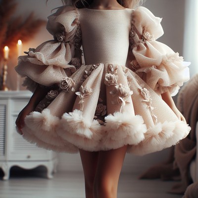 Girl in floral dress