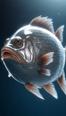 Silver fish underwater