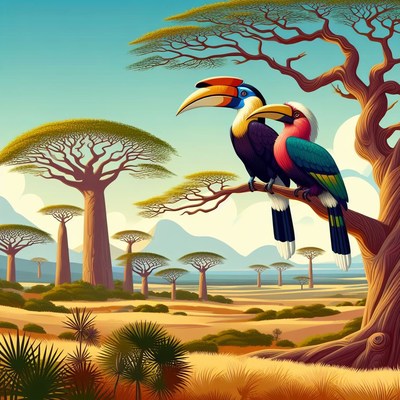 African savanna birds