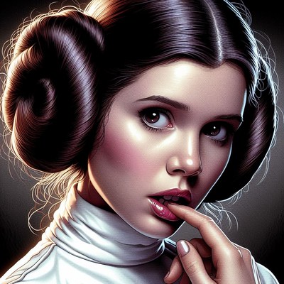 Princess leia portrait