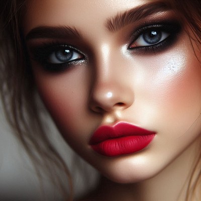 Woman's close-up portrait