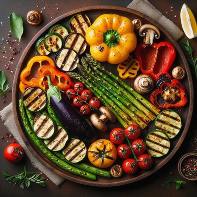 Grilled vegetable platter