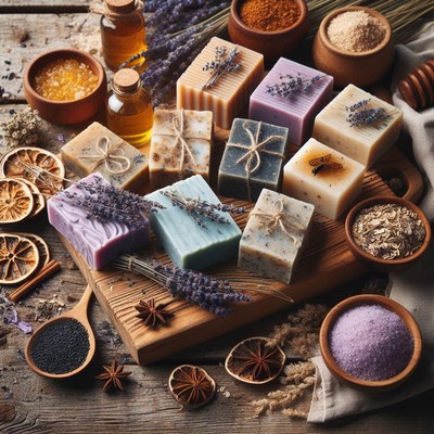 Handmade soaps and spa ingredients