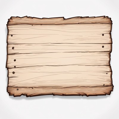 Wooden sign with blank space