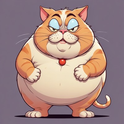 Orange tabby cat standing