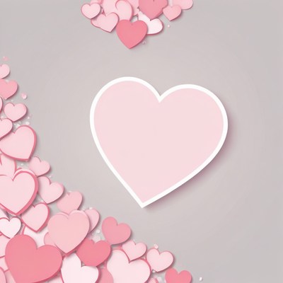 Pink hearts background