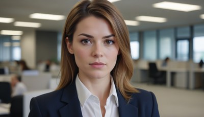 Businesswoman portrait in modern office