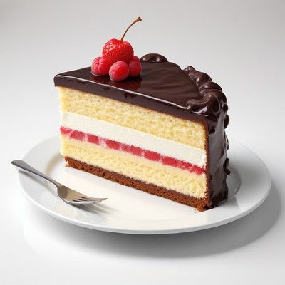 Chocolate cake with raspberry filling