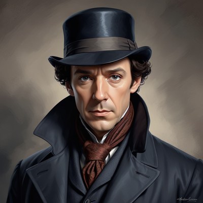 Man in top hat and coat