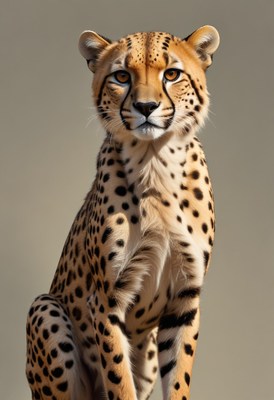 Cheetah sitting in the sunlight