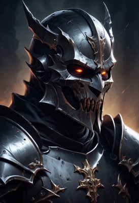 Dark knight in armor