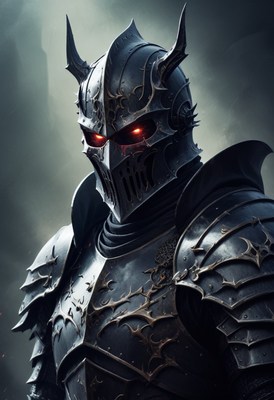 Dark knight in armor