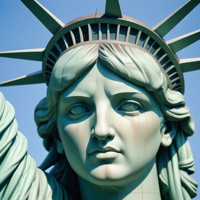 Statue of liberty close-up
