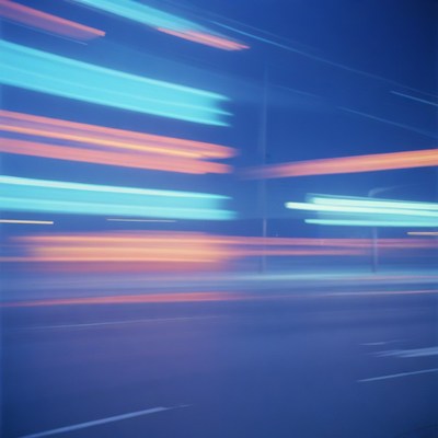 City lights at night