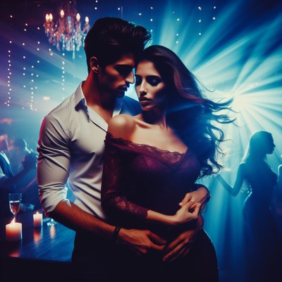 Couple dancing in a nightclub