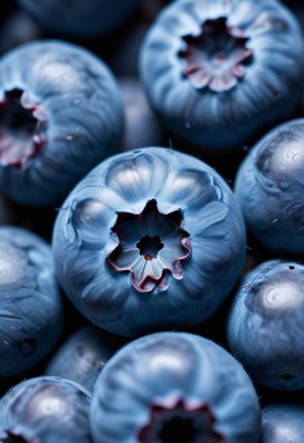 Close up of blueberries