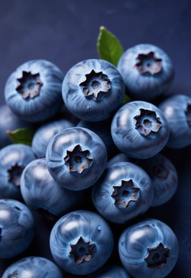 Blueberries close up
