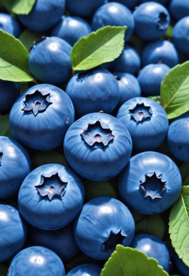 Close-up of ripe blueberries