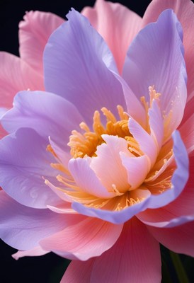 Pink and purple flower close-up