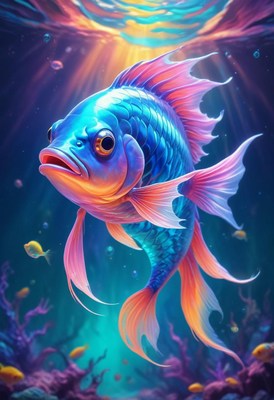 Colorful fish swimming underwater